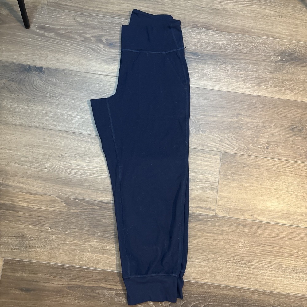 Lululemon Align Jogger 6 Navy Blue Crop 23" Pant Athleisure Gym Exercise Travel